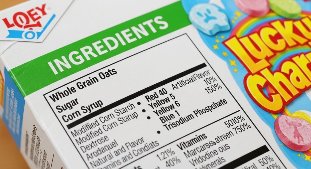 Lucky Charms Ingredients: 4 Dyes & 1 Chemical Listed