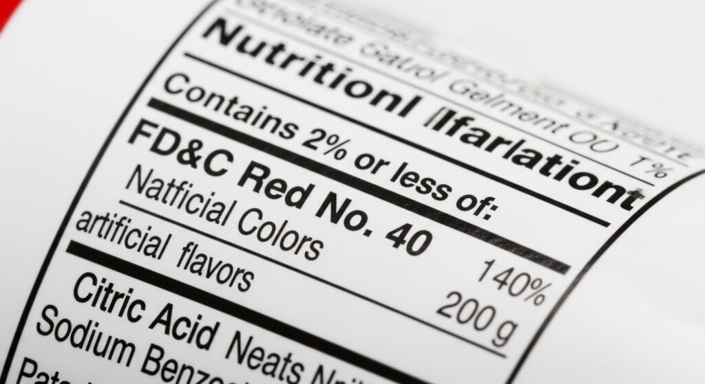 Fruit Roll-Ups Ingredients: Red 40 & 8 Additives