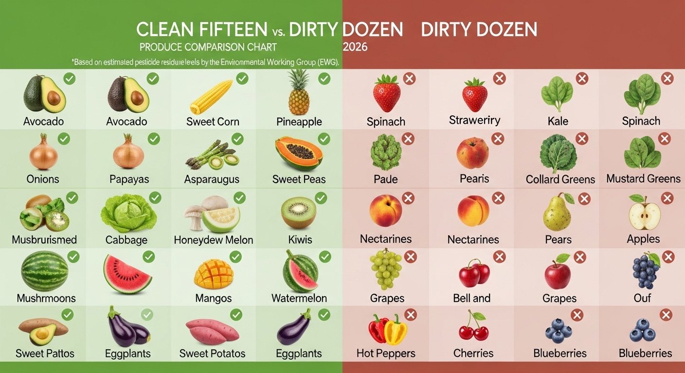 Dirty Dozen 2026: 12 Most Pesticide-Laden Picks