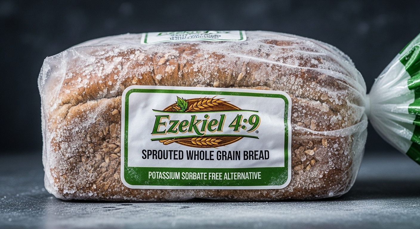 Frozen Ezekiel sprouted bread as potassium sorbate free alternative