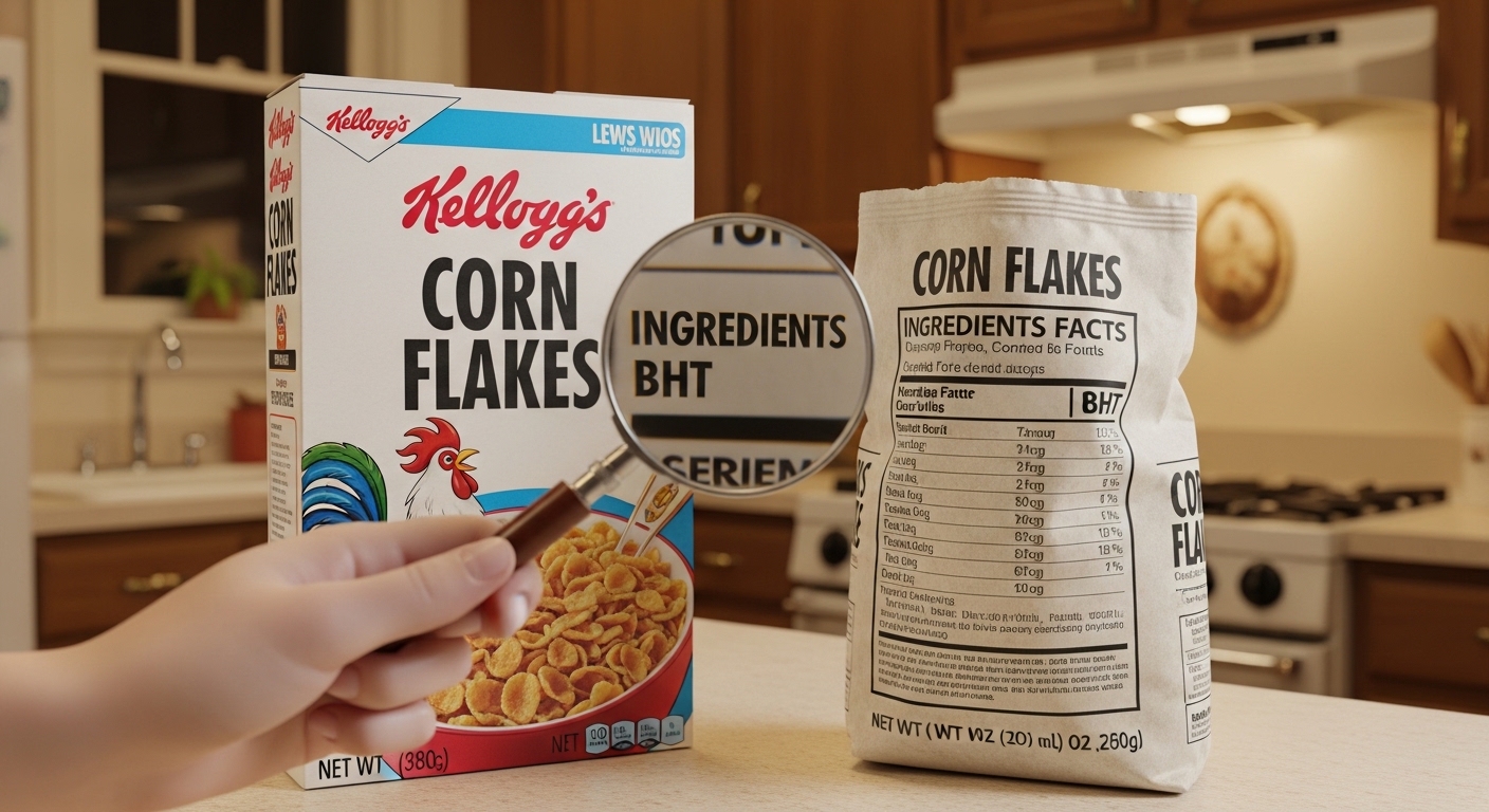 Kellogg's Corn Flakes Ingredients Is BHT in There